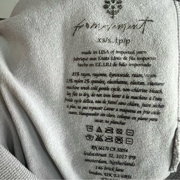 Free People Movement Good Karma Onesie in Ice Gray NWOT - Picture 5 of 9